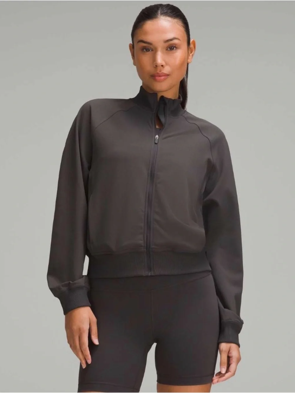 Lululemon Wunder Train Track Jacket *Twill Graphite Grey